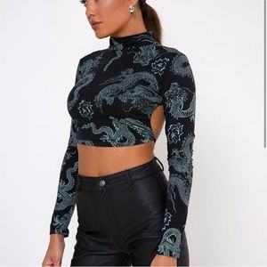 Quelia Dragon Crop Top
